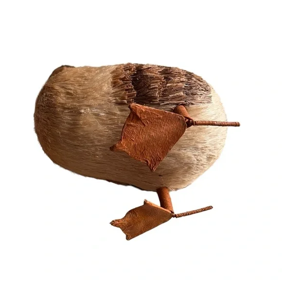 Duck-Goose Figure, Lifelike Natural Bristle & Feather Lightweight 13 “ Tall - Picture 6 of 8